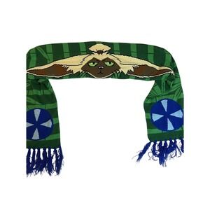 Avatar The Last Airbender Momo Knit‎ Scarf Green Fringe 57" Licensed